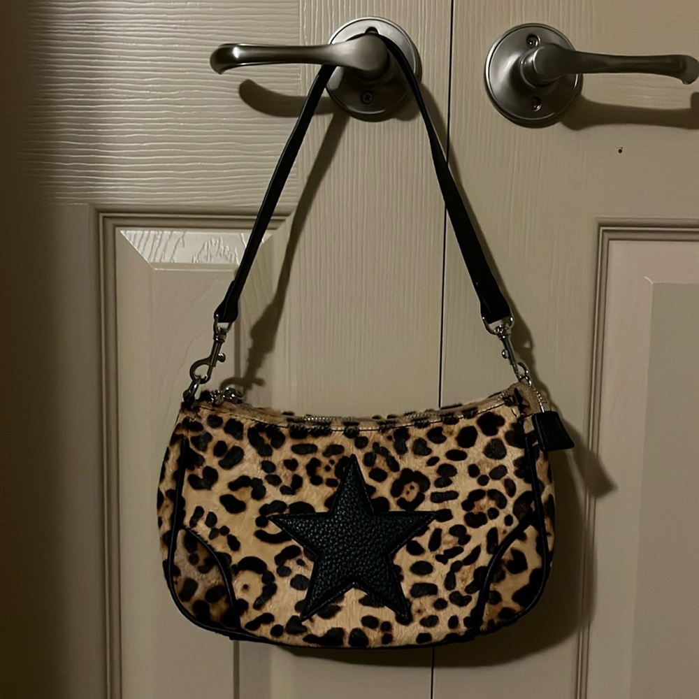 Urban Outfitters Cheetah Black Star Shoulder Bag Purse